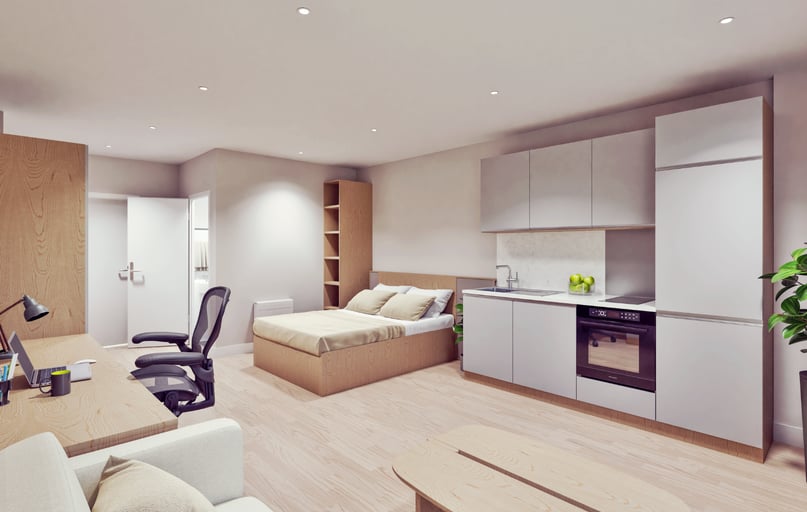 Luxury Studio, Beckton House, Station Road, Beeston, Nottingham - Image 1